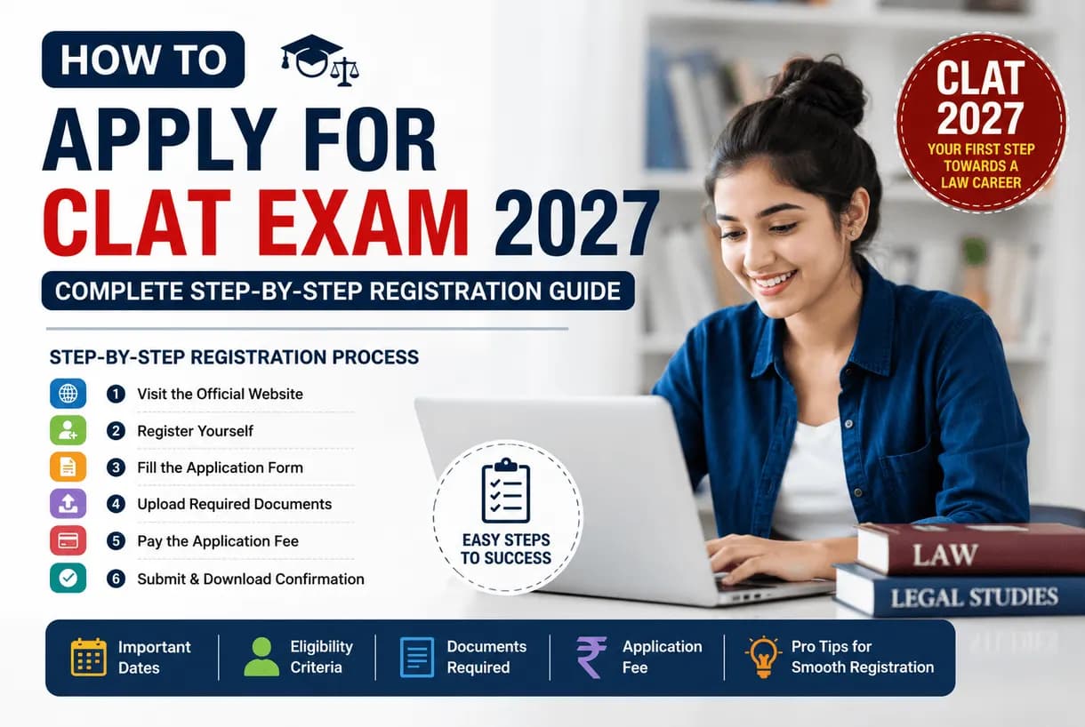 How to Apply for CLAT Exam 2027: Registration Steps