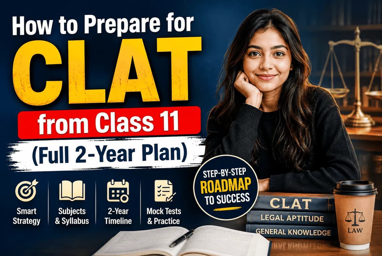 How to Prepare for CLAT from Class 11 – Full 2-Year CLAT Preparation Plan