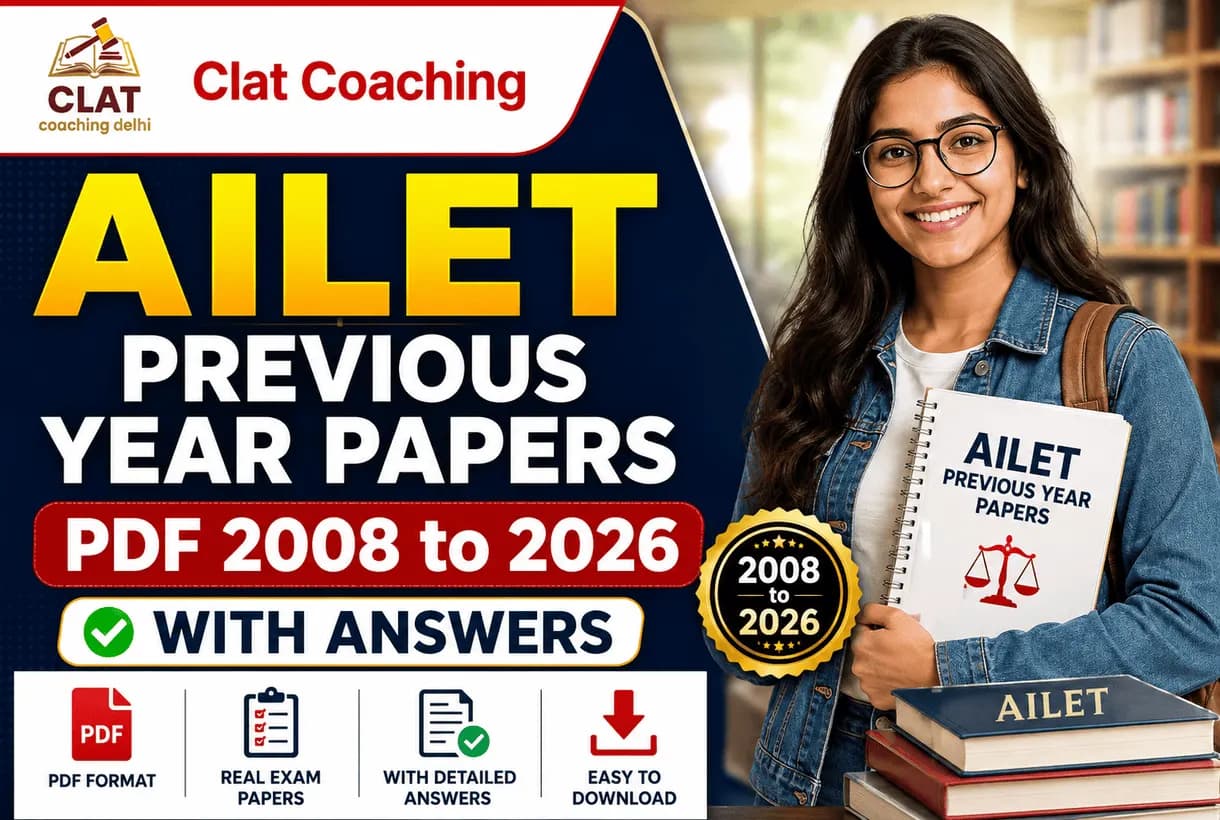 AILET previous year papers PDF download table showing section wise pattern for NLU Delhi