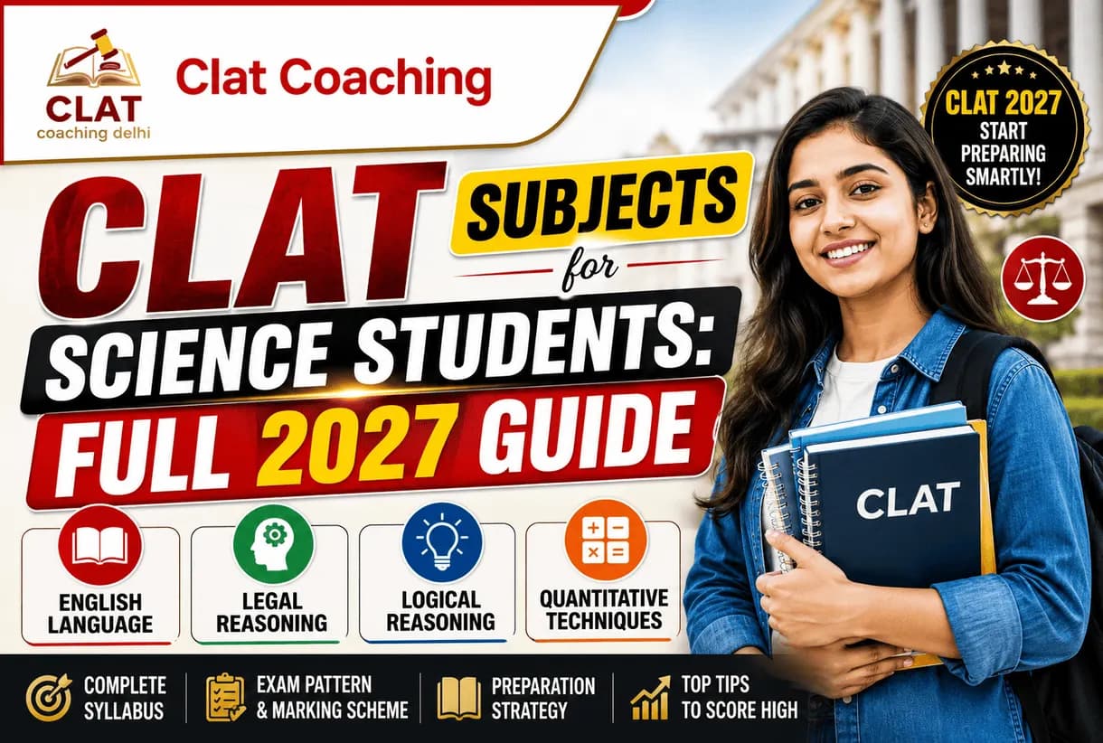 CLAT Subjects for Science Students: Full 2027 Guide