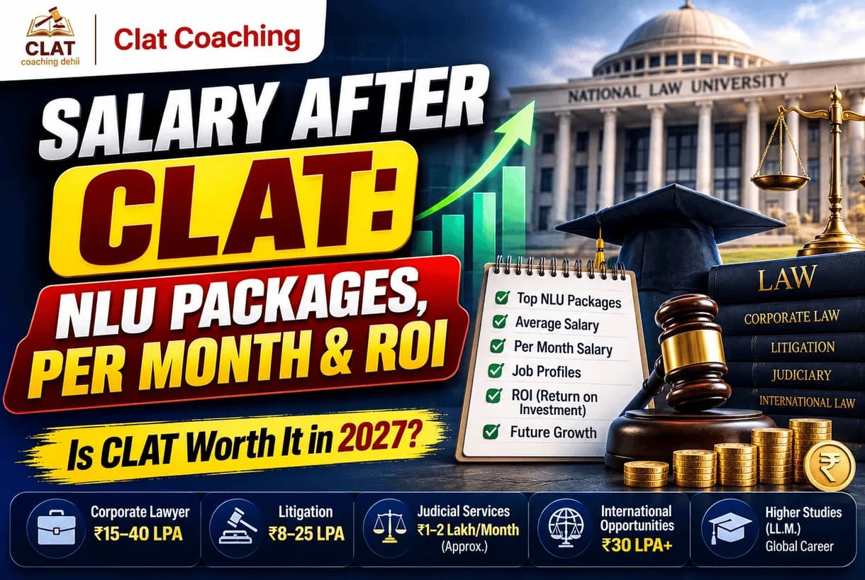 Salary After CLAT: NLU Placement Packages, Per-Month Pay & ROI (2027)