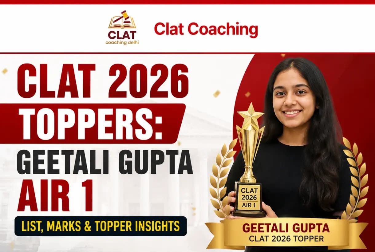 CLAT 2026 Toppers – List of Top Rankers and Their CLAT Scores