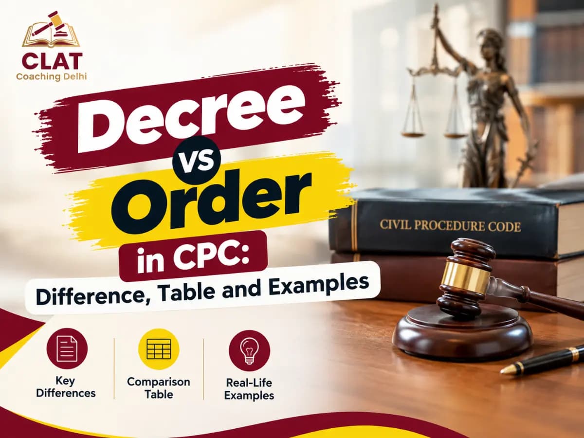 Comparison chart of decree and order under the Code of Civil Procedure, 1908, with Section 2(2) and Section 2(14)