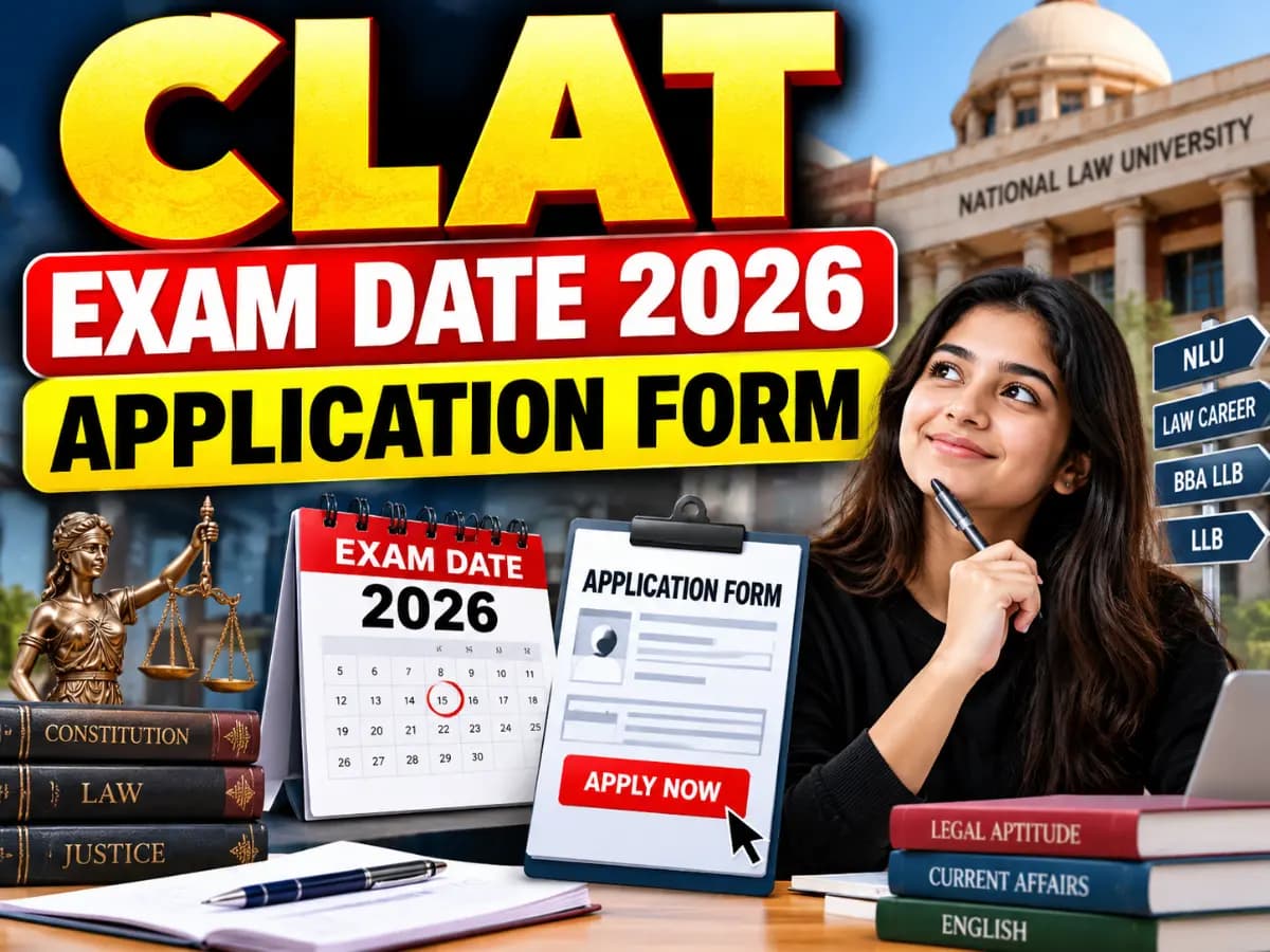 clat exam date 2026 application form